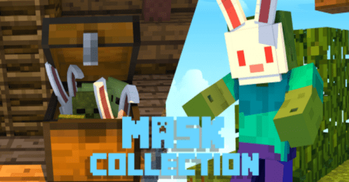 Mask Collection Addon (1.20, 1.19) – MCPE/Bedrock Mod Thumbnail