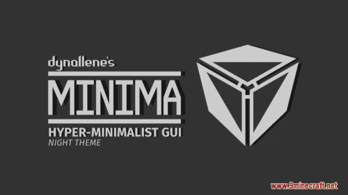 Minima Hyper-Minimalist GUI Resource Pack (1.20.6, 1.20.1) – Texture Pack Thumbnail