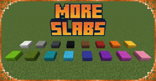 More Slabs Addon (1.20) – MCPE/Bedrock Mod Thumbnail