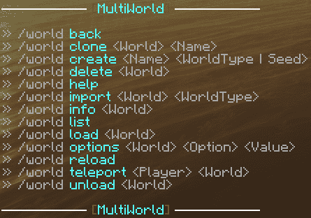 MultiWorld Plugin (1.20.1, 1.19.4) – Spigot 4