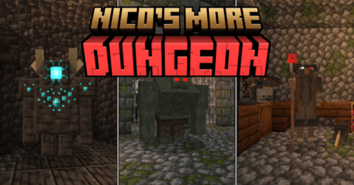 Nico’s More Dungeon Addon (1.20) – MCPE/Bedrock Mod Thumbnail