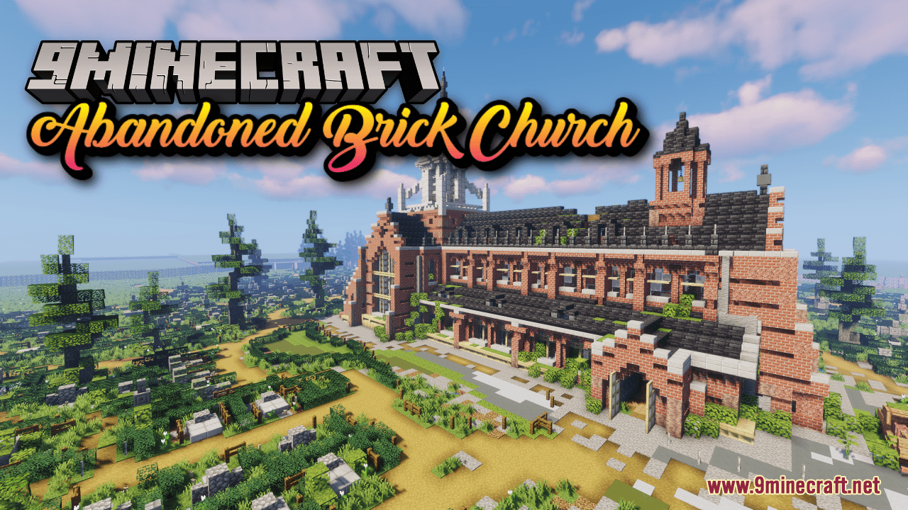 Abandoned Brick Church Map (1.21.1, 1.20.1) - Nature's Reclaim 1