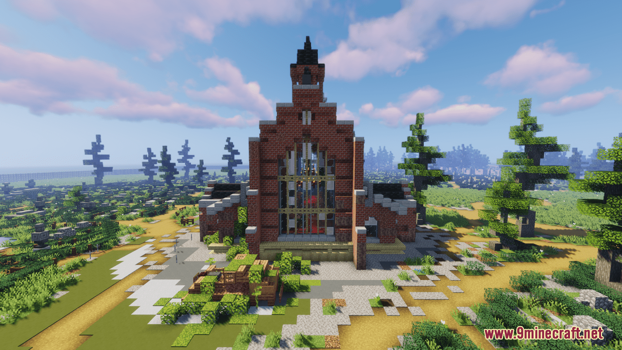 Abandoned Brick Church Map (1.21.1, 1.20.1) - Nature's Reclaim 5