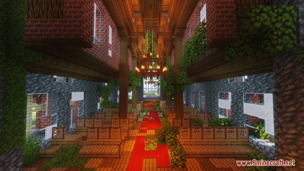 Abandoned Brick Church Map (1.21.1, 1.20.1) - Nature's Reclaim 10