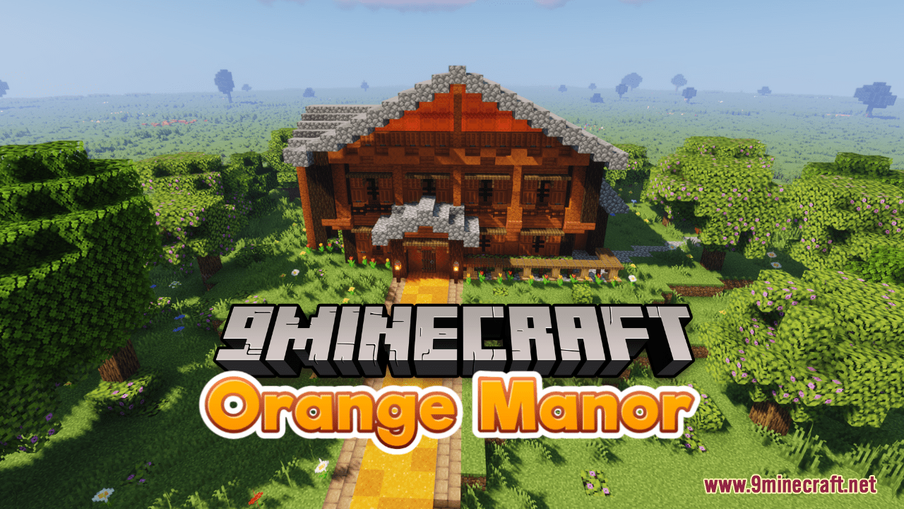 Orange Manor Map (1.21.1, 1.20.1) - A Burst of Orange 1