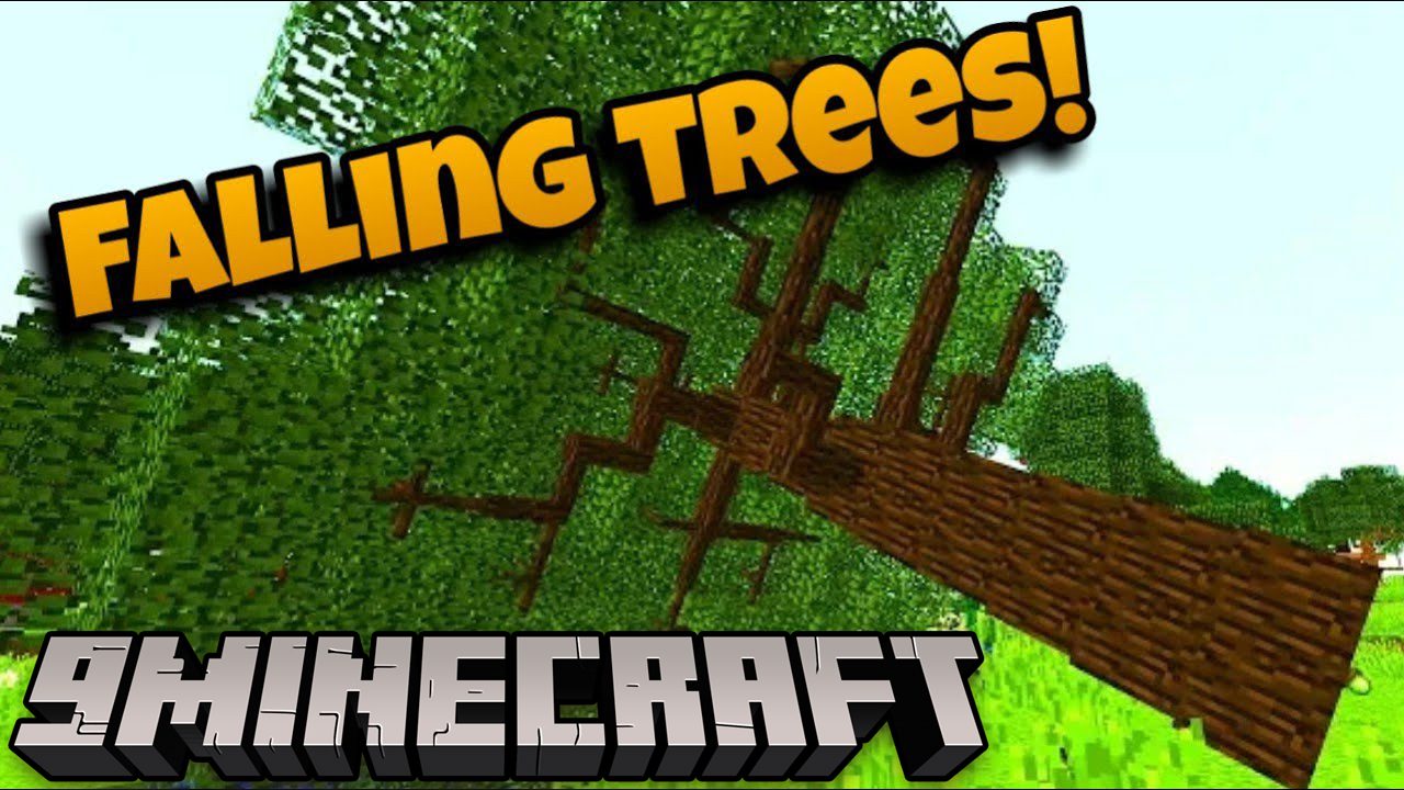 Panda's Falling Tree's Mod (1.21, 1.20.1) - Physical Falling Trees 1