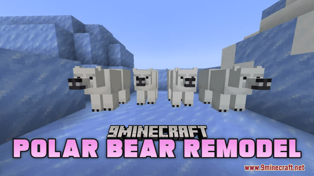 Polar Bear Remodel Resource Pack (1.20.6, 1.20.1) - Texture Pack 1