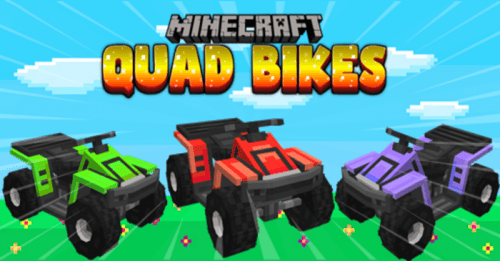 Quad Bikes Addon (1.20, 1.19) – MCPE/Bedrock Mod Thumbnail