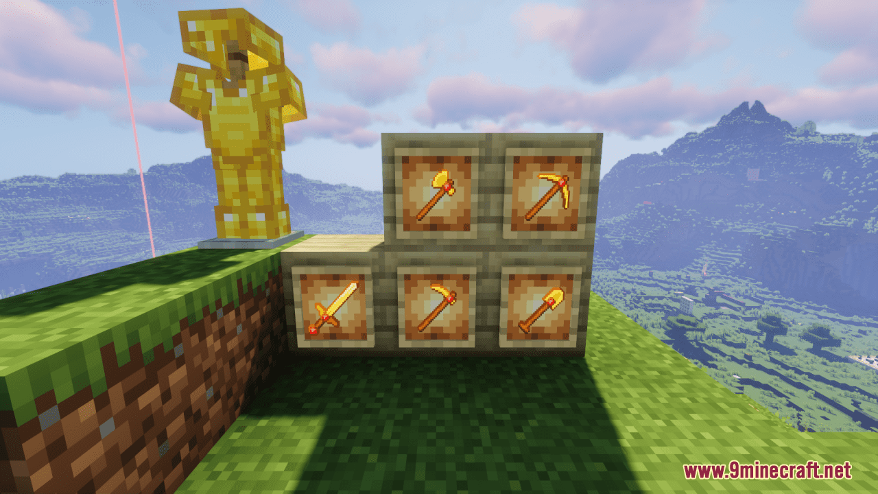 Ruby Encrusted Golden Tools Resource Pack (1.20.6, 1.20.1) - Texture Pack 5