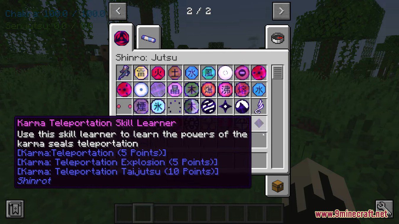 Shinro Mod (1.19.2, 1.18.2) - Dive into The World of Jutsu 10