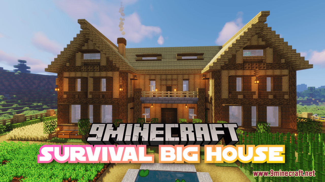 Survival Big House Map (1.21.1, 1.20.1) - For 2-3 Players 1