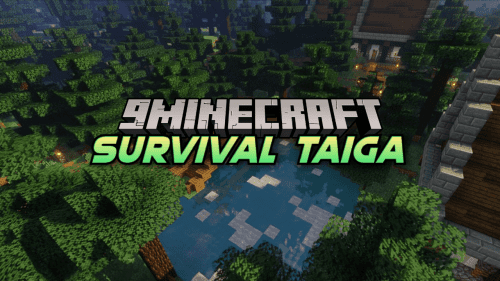 Survival Taiga Map (1.21.1, 1.20.1) – Taiga Tranquility Thumbnail
