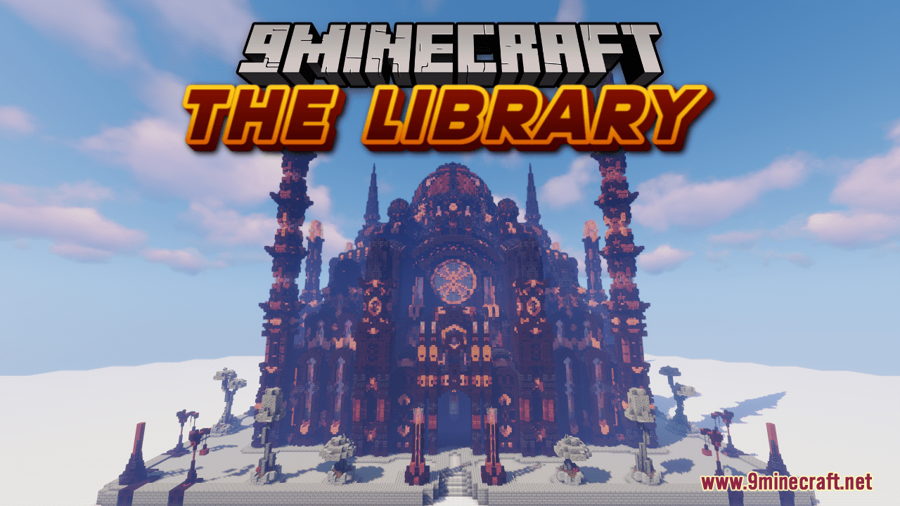 The Library Map (1.21.1, 1.20.1) - A Blend of Architectural Styles 1