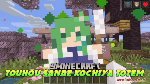 Touhou Sanae Kochiya Totem Resource Pack (1.20.6, 1.20.1) – Texture Pack Thumbnail