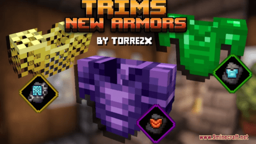 Trims New Custom Armors Resource Pack (1.20.6, 1.20.1) – Texture Pack Thumbnail