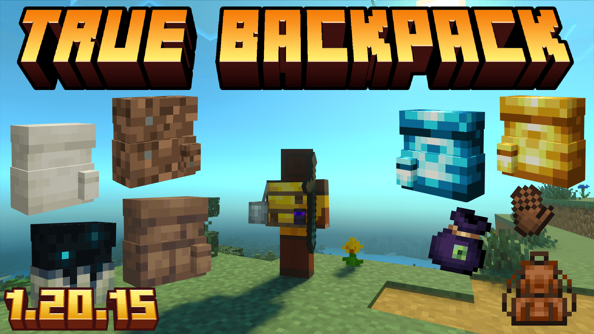 True Backpack Addon (1.20, 1.19) - MCPE/Bedrock Mod 1