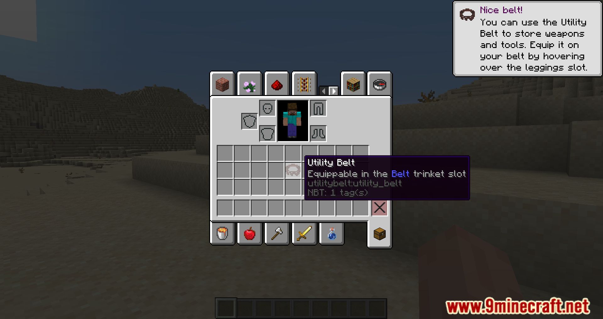 Utility Belt Mod (1.20.4, 1.19.4) - The Must-Have Accessory for Every Minecraft Adventurer 5