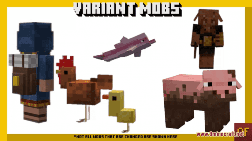 Variant Mobs Resource Pack (1.20.6, 1.20.1) – Texture Pack Thumbnail