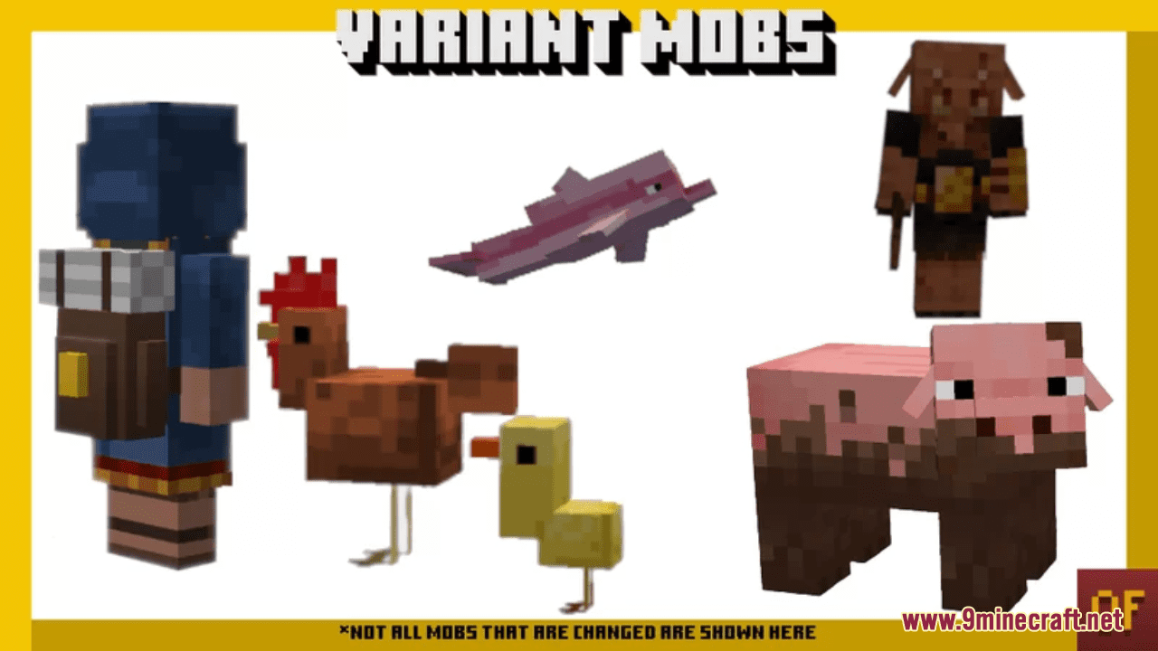 Variant Mobs Resource Pack (1.20.6, 1.20.1) - Texture Pack 1