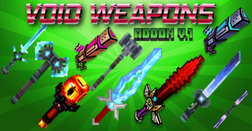 Void Galaxy Weapons Addon (1.20, 1.19) – MCPE/Bedrock Mod Thumbnail