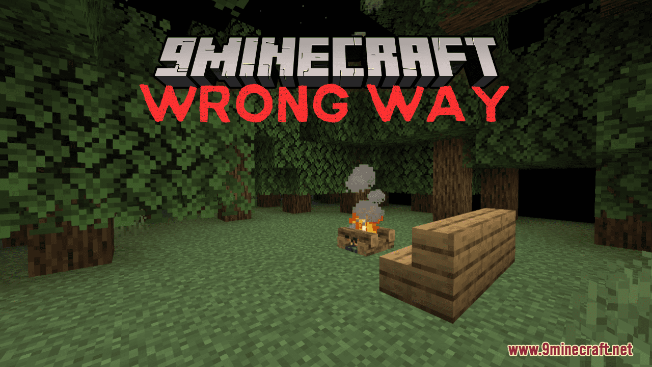 Wrong Way Map (1.21.1, 1.20.1) - What Is The Right Way? 1