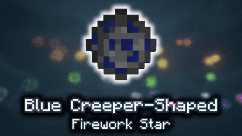Blue Creeper-Shaped Firework Star – Wiki Guide Thumbnail