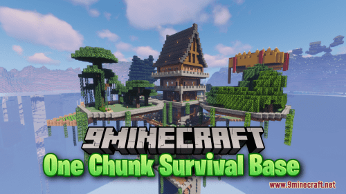 One Chunk Survival Base Map (1.21.1, 1.20.1) – Compact Survival Thumbnail