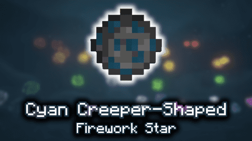 Cyan Creeper-Shaped Firework Star – Wiki Guide Thumbnail