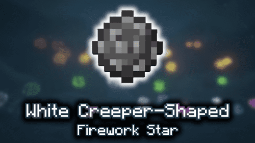 White Creeper Shaped Firework Star – Wiki Guide Thumbnail