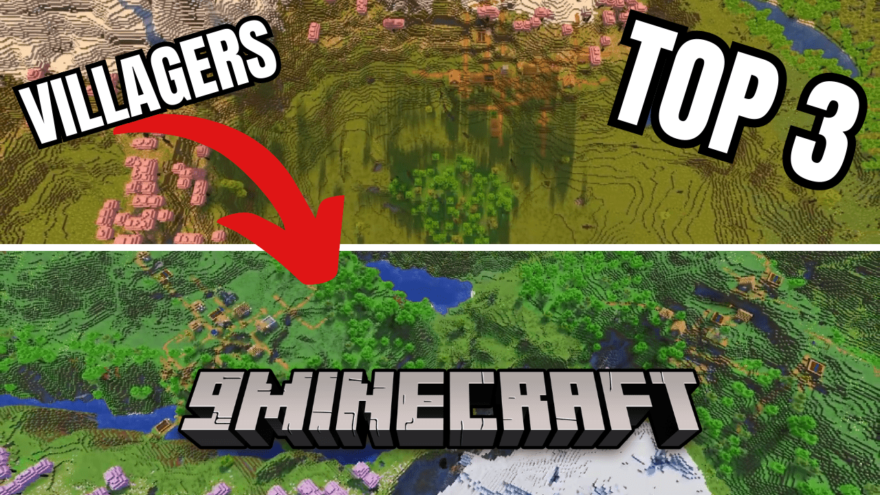 Top 3 Insane Villagers Seeds For Minecraft (1.20.6, 1.20.1) - Java/Bedrock Edition 1