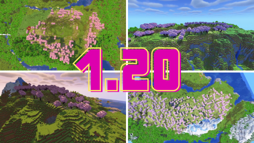 Beautiful Cherry Blossom Seeds For Minecraft (1.20.6, 1.20.1) – Java/Bedrock Edition Thumbnail