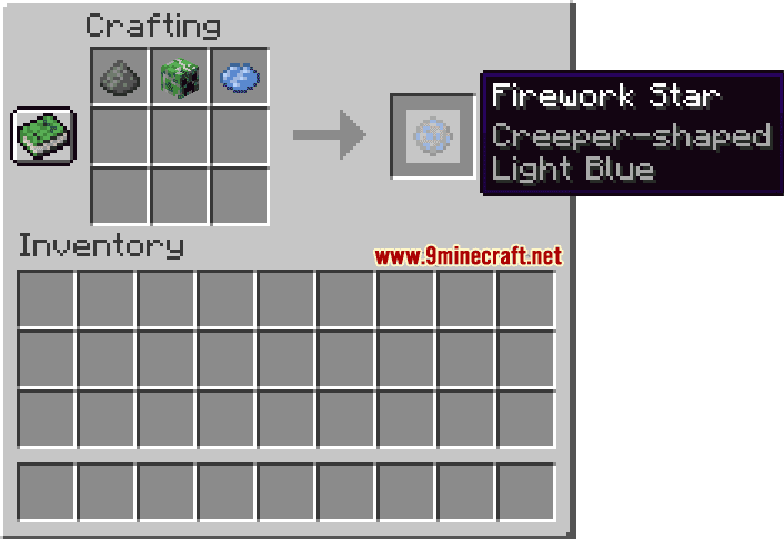 Light Blue Creeper-Shaped Firework Star - Wiki Guide 8