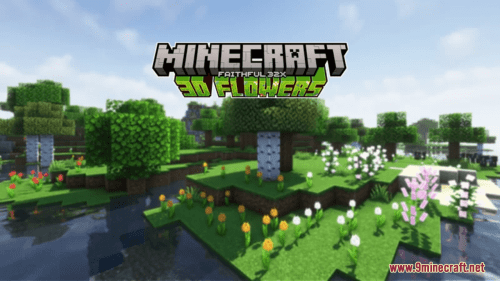 3D Flowers Resource Pack (1.20.6, 1.20.1) – Texture Pack Thumbnail