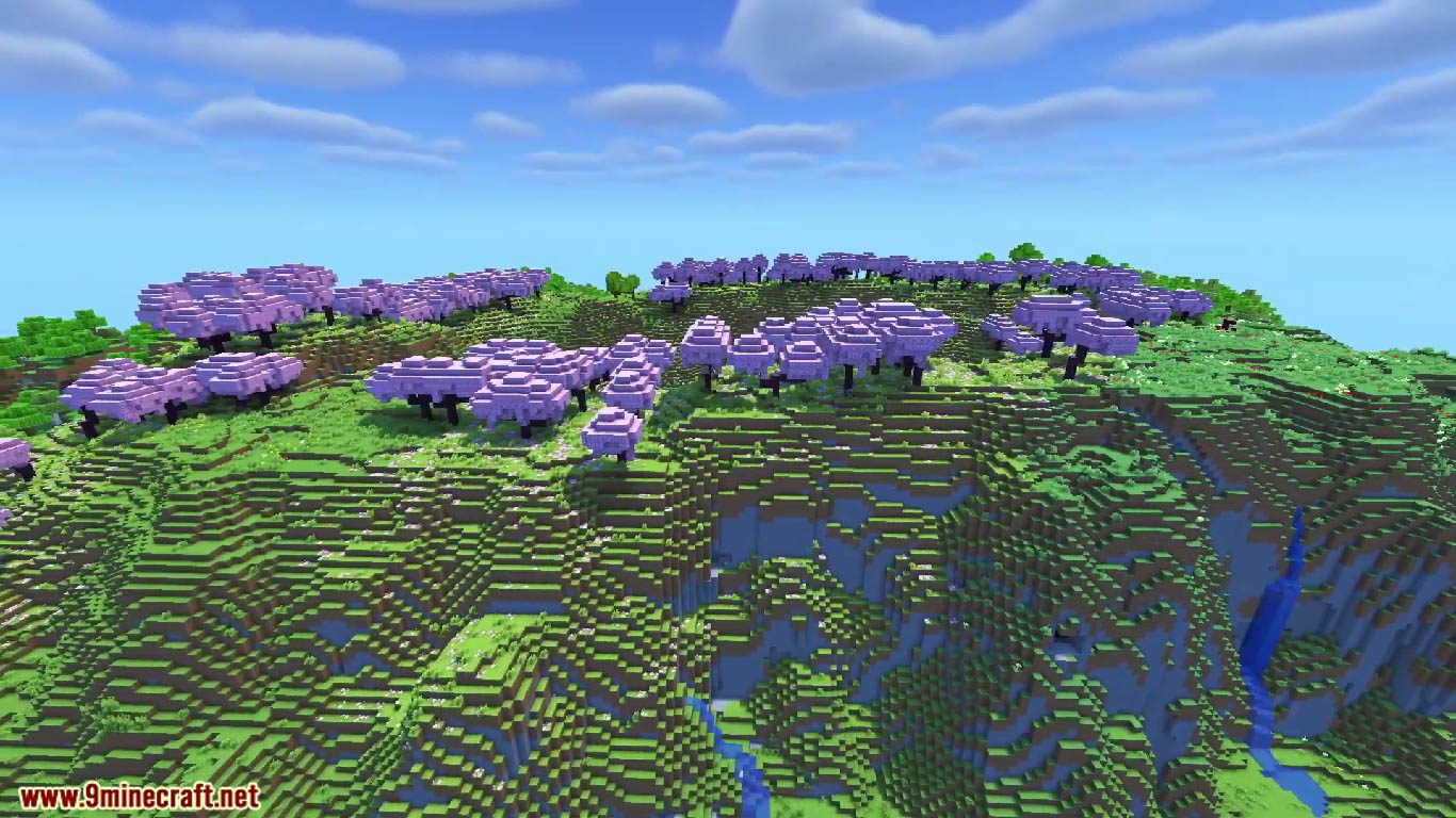 Beautiful Cherry Blossom Seeds For Minecraft (1.20.6, 1.20.1) - Java/Bedrock Edition 9