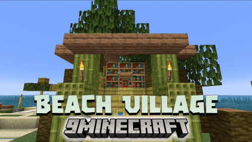 Beach Village Data Pack (1.20.2, 1.19.4) – Immersive Village Experience! Thumbnail