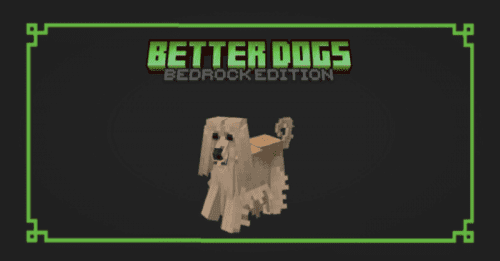 Better Dogs Texture Pack (1.20, 1.19) – MCPE/Bedrock Thumbnail