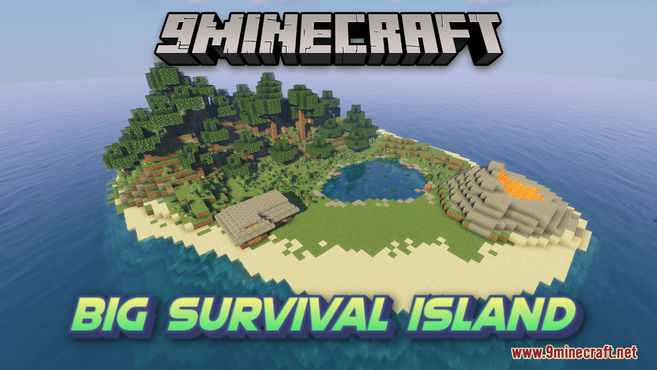 Big Survival Island Map (1.21.1, 1.20.1) - Grand Adventure 1