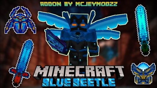 Blue Beetle Addon (1.20, 1.19) – MCPE/Bedrock Mod Thumbnail