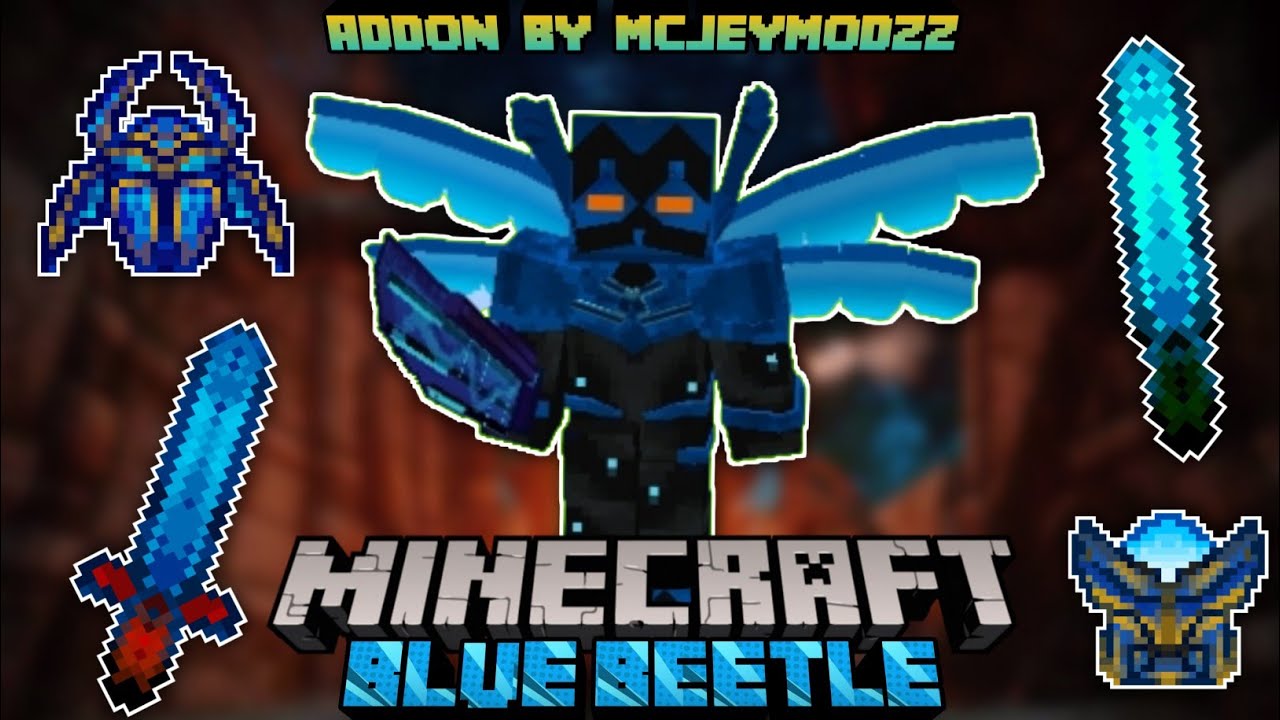 Blue Beetle Addon (1.20, 1.19) - MCPE/Bedrock Mod 1