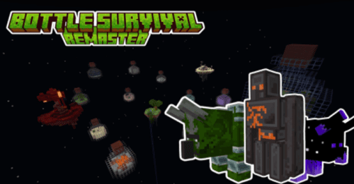 Bottle Survival Remaster Map (1.20) – MCPE/Bedrock SkyBlock Thumbnail