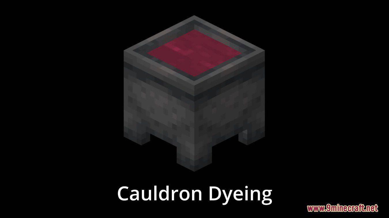 Cauldron Dyeing Mod (1.20.1, 1.19.4) - Bedrock's Cauldron-Based Armor Dyeing to Java 2