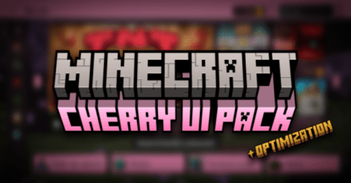 Cherry UI Pack (1.20, 1.19) – MCPE/Bedrock Thumbnail