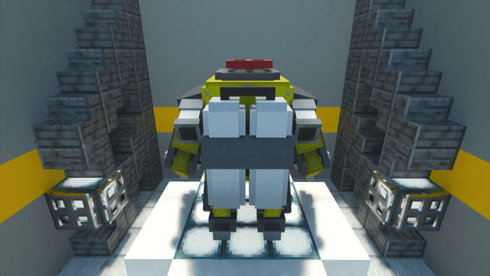 Custom Craftable Mech Vehicles, Equipment, & Weapons Addon (1.20) - MCPE/Bedrock Mod 10