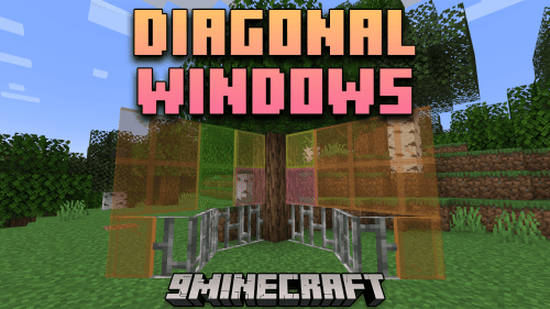 Diagonal Windows Mod (1.20.4, 1.19.2) – A New Angle on Your Glass Panes! Thumbnail