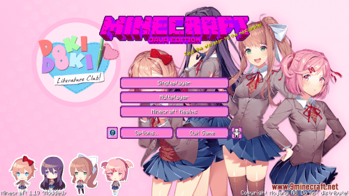 Doki Doki Literature Club! Custom GUI Resource Pack (1.20.6, 1.20.1) – Texture Pack Thumbnail