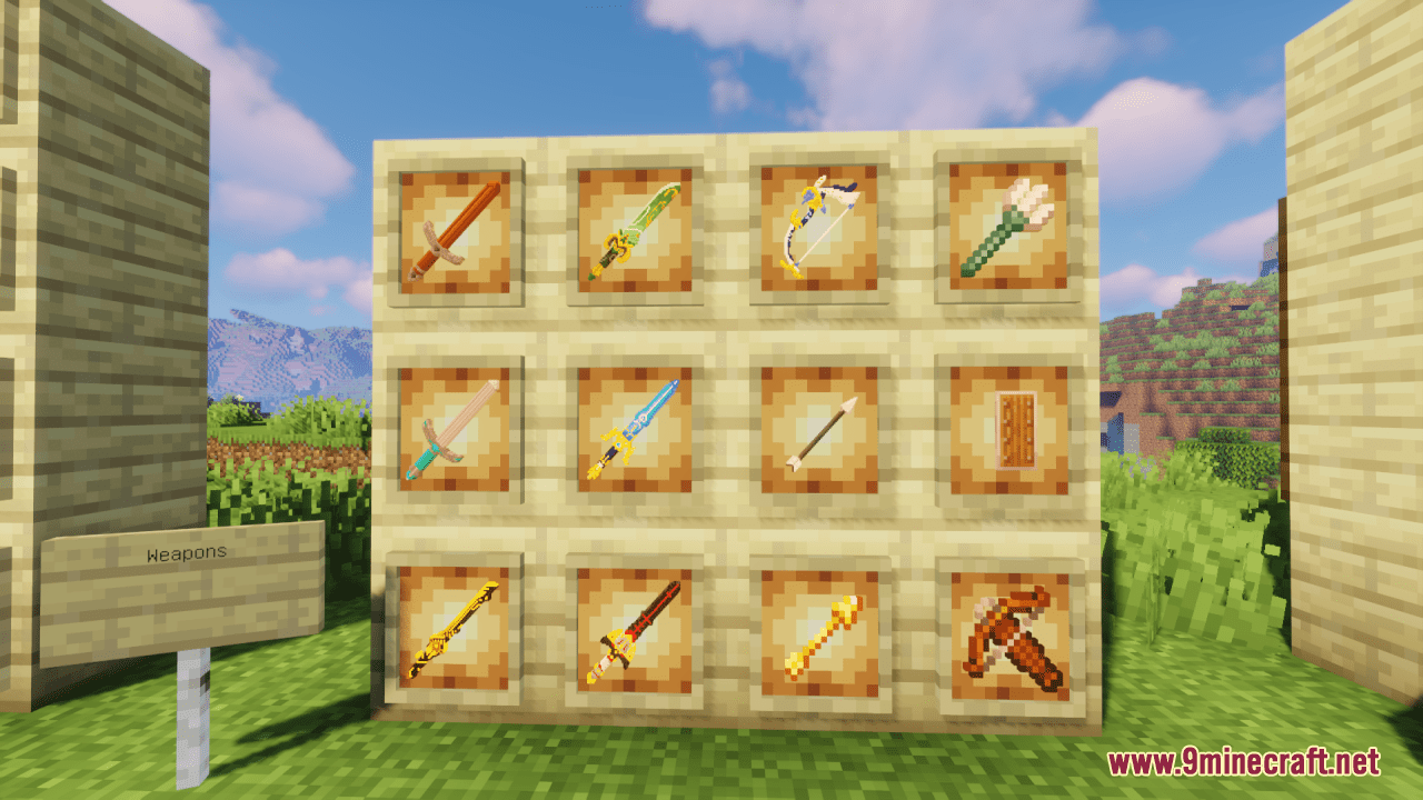 Genshin Impact Weapon Resource Pack (1.20.6, 1.20.1) - Texture Pack 11