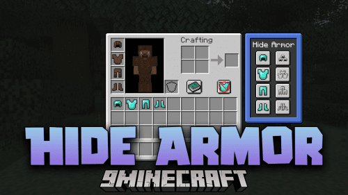 Hide Armor Mod (1.19.4, 1.16.5) –  Concealment and Customization in Minecraft Thumbnail