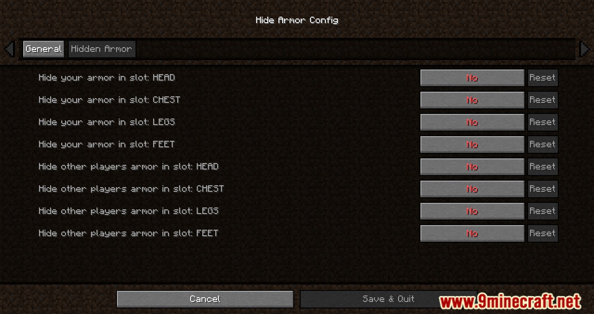 Hide Armor Mod (1.19.4, 1.16.5) - Concealment and Customization in Minecraft 4