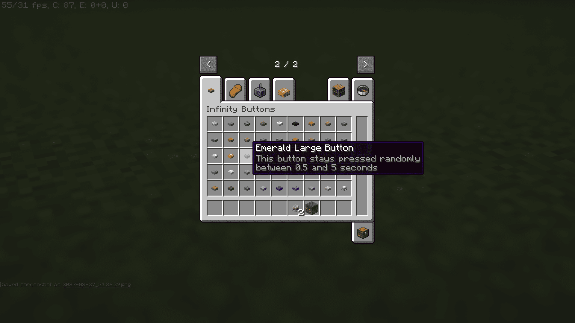 Infinity Buttons Mod (1.20.1, 1.19.3) - Special Buttons and Hidden Inputs 8