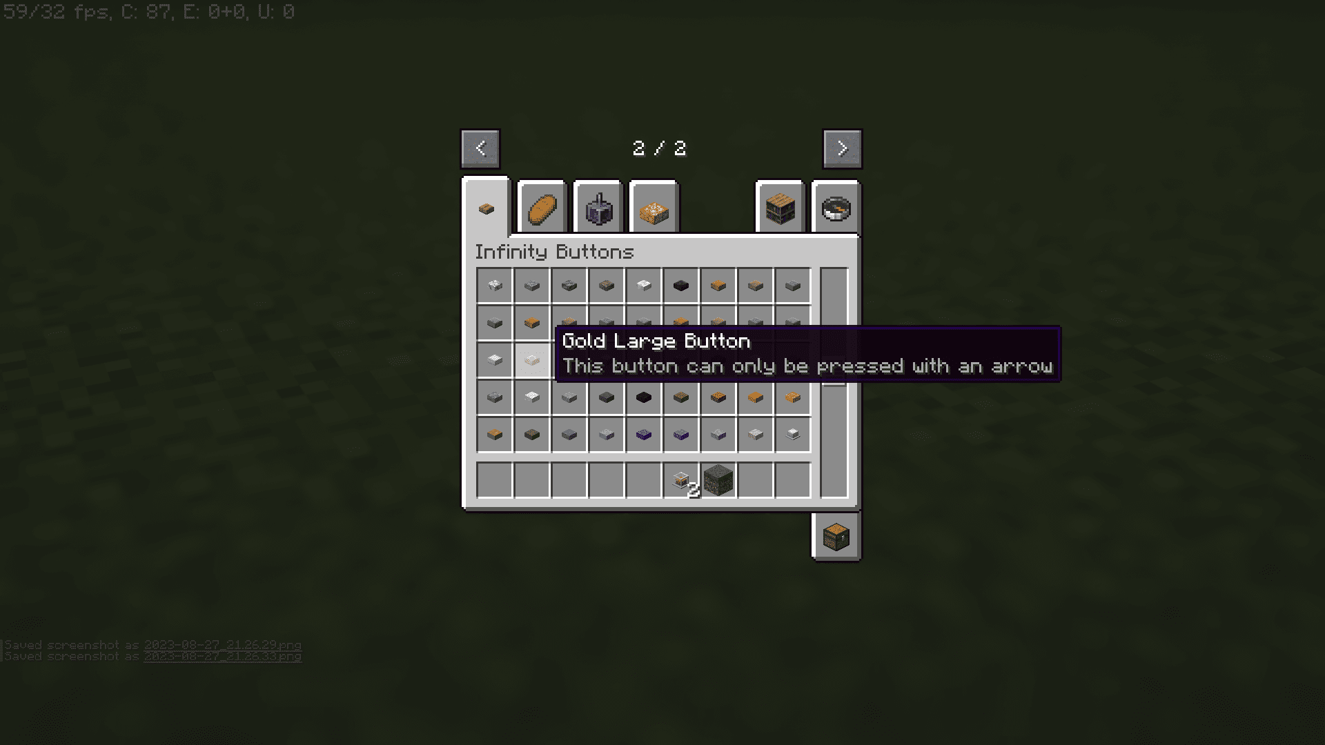 Infinity Buttons Mod (1.20.1, 1.19.3) - Special Buttons and Hidden Inputs 9
